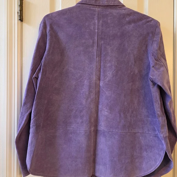 Coldwater Creek Lavender Suede Jacket - Picture 4 of 4